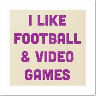 Football & Video Games Posters and Art